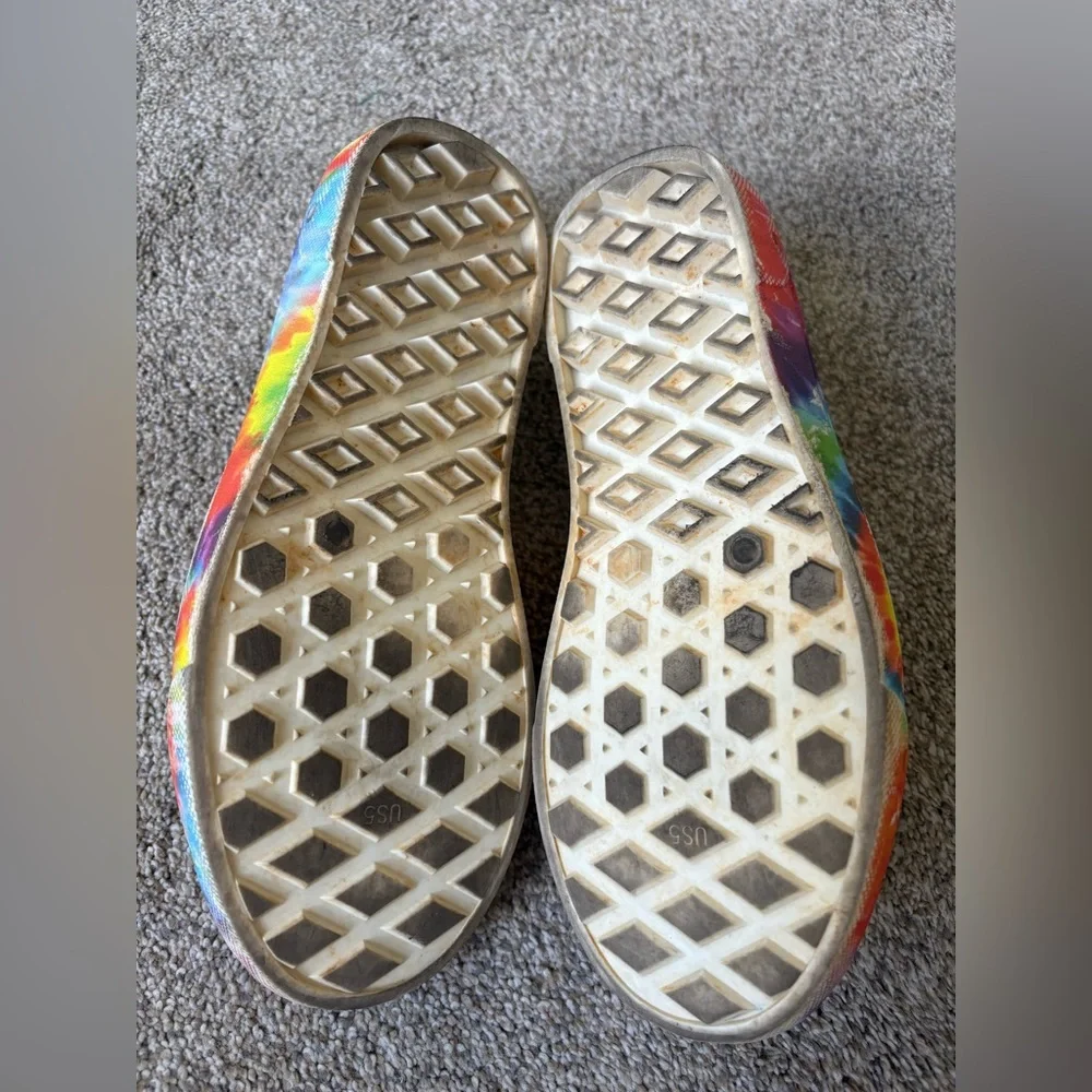 Vans‎ - Kids Unisex LightweightRubber Slip On Water Shoe - Size 5 - Tye-Dye